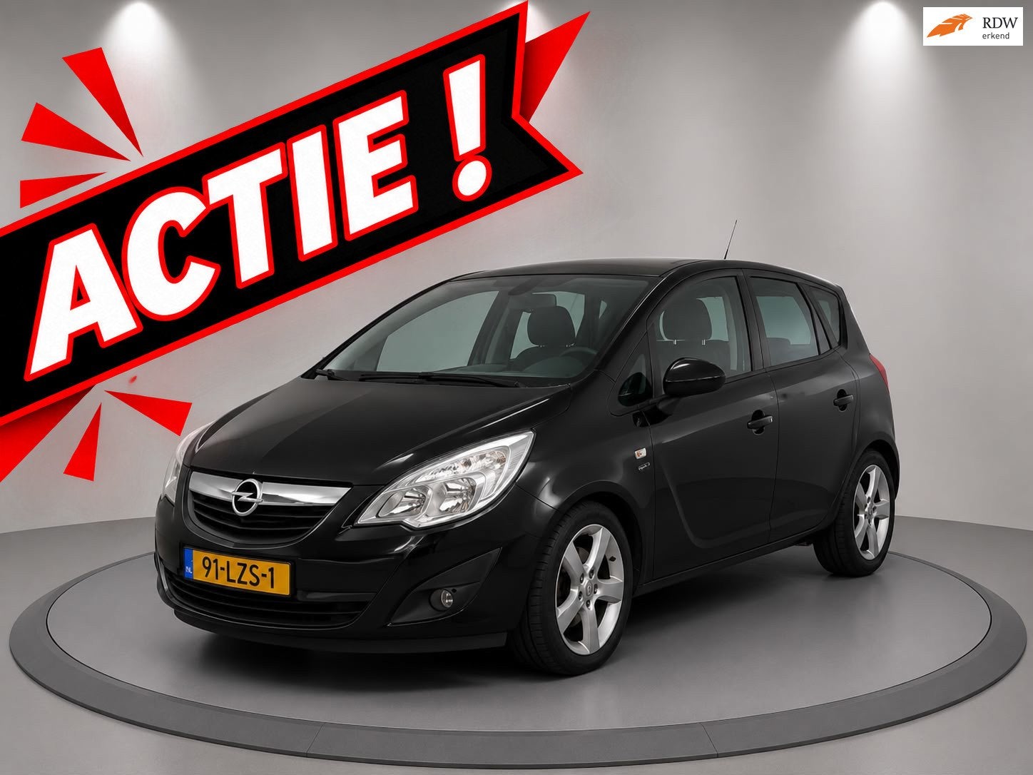Opel Meriva 1.4 Turbo Edition|AIRCO|NETTE AUTO|, Auto's, Voorwielaandrijving, Euro 5, Gebruikt, 680 kg