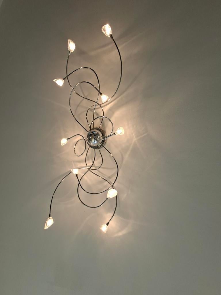 Octopus Plafondlamp, Ophalen, Zo goed als nieuw, Metaal, Octopus