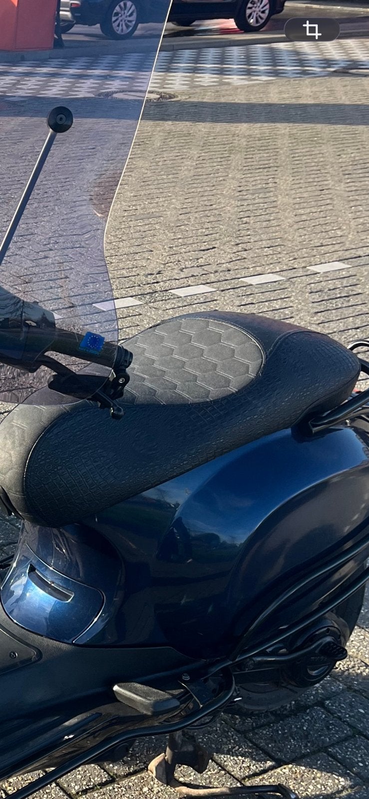 Mono krokodillenleer motorzadel vespa sprint primv, Ophalen of Verzenden, Zo goed als nieuw, Benzine