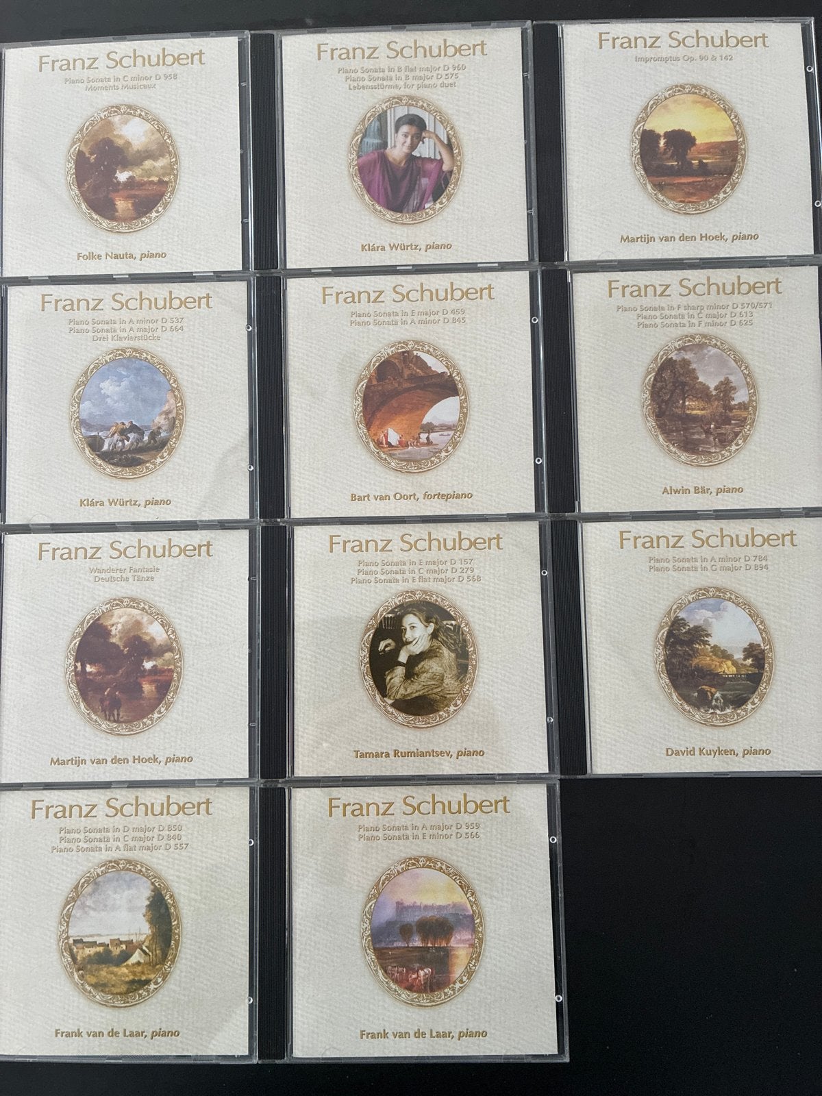 11 Franz Schubert CD's - Pianomuziek Collectie, Gebruikt, Schubert, Ophalen of Verzenden, Romantiek