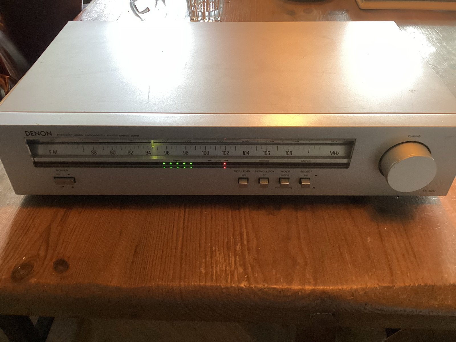 Denon TU-520 AM/FM Stereo Tuner, Ophalen, Gebruikt, Analoog