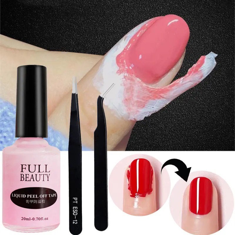 Gellak Peel Off Nail Latex Liquid Tape., ., Nieuw, Ophalen of Verzenden, .