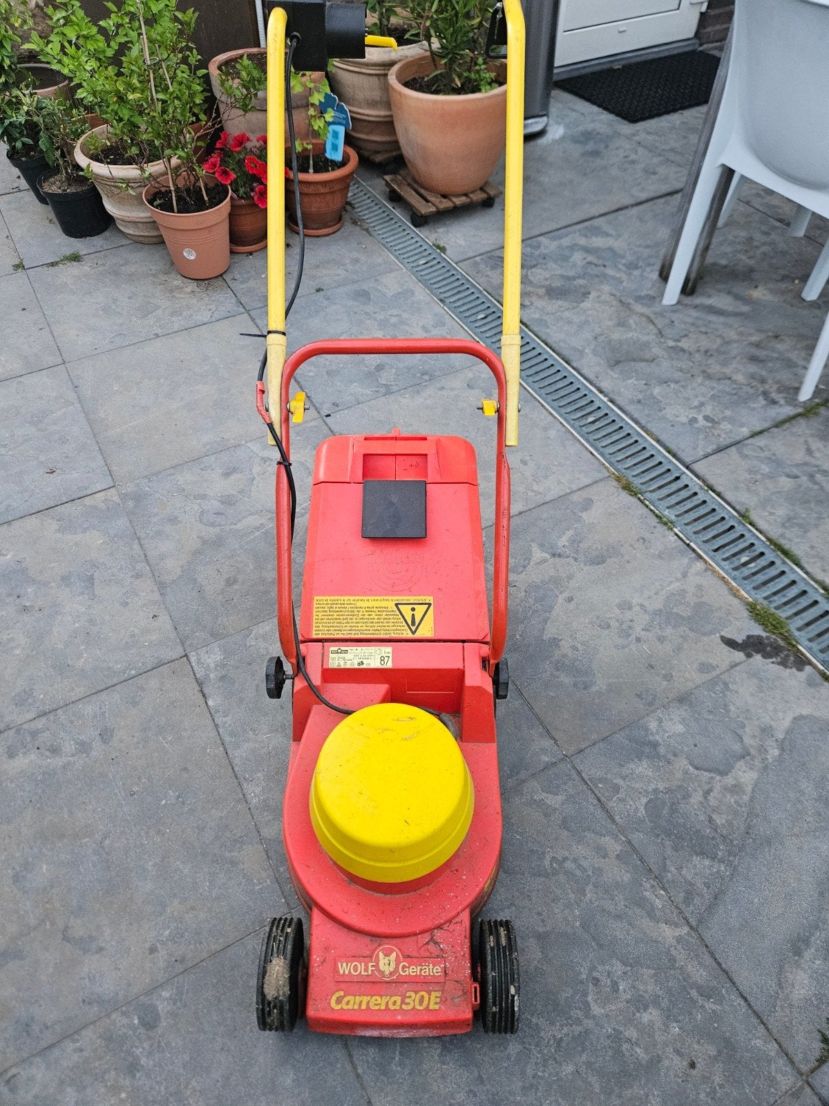 Wolf-Garten Carrera 30E Elektrische Grasmaaier, Ophalen, Cirkelmaaier, Gebruikt, Elektrische grasmaaier