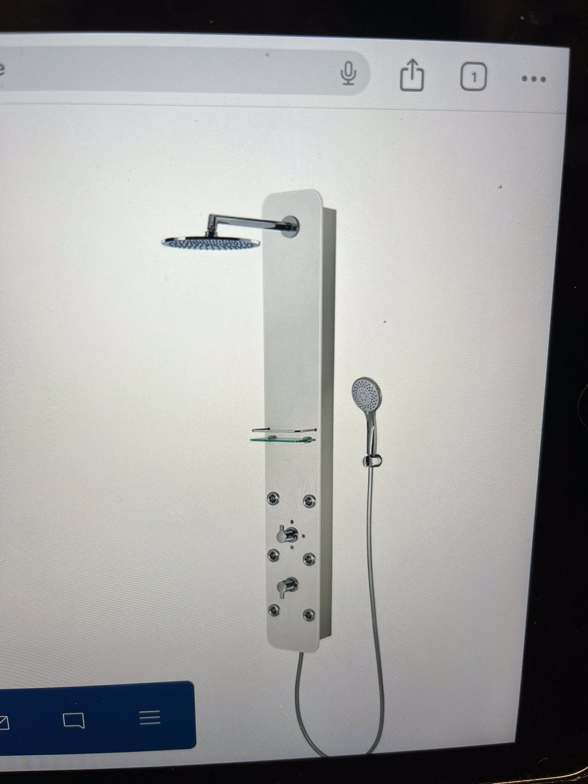 Douchepaneel Softcube wit glas nieuwprijs € 975, Huis en Inrichting, Badkamer | Complete badkamers, Ophalen, Nieuw