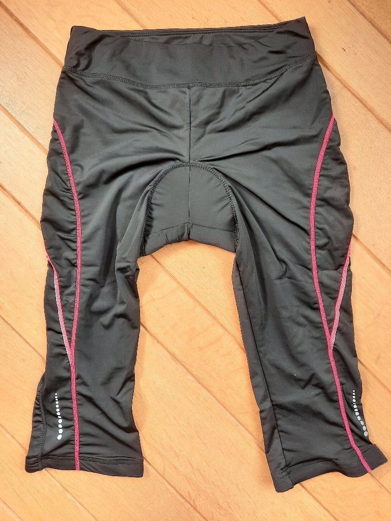 Crivit fietsbroek zwart roze maaat M 40/42 - nieuw -, Maat 38/40 (M), Zwart, Nieuw, Ophalen of Verzenden