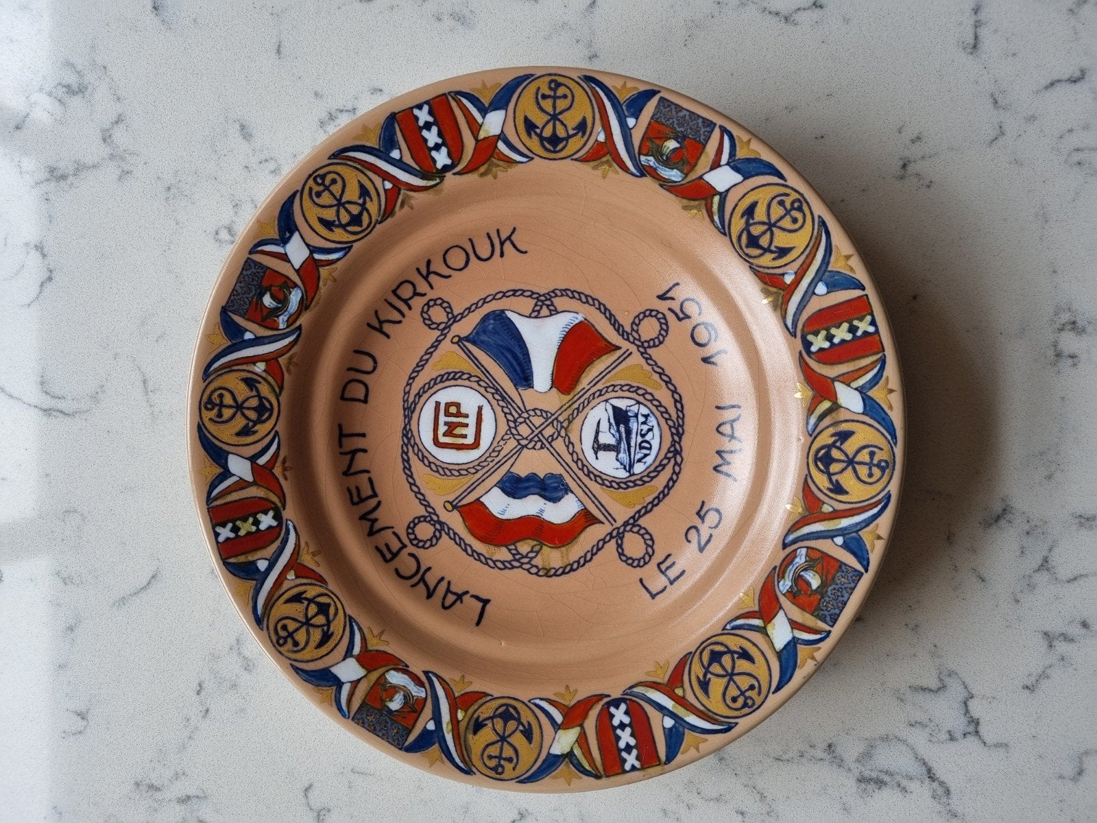Vintage Goedewaagen Gouda Holland Herdenkingsbord, Ophalen of Verzenden