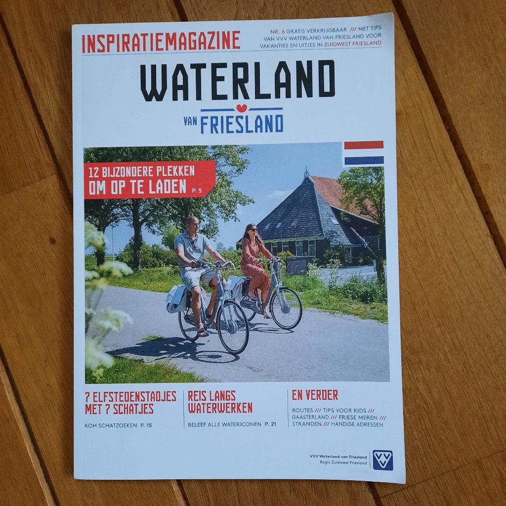 Inspiratiemagazine WATERLAND van Friesland, Boeken, Overige merken, Fiets- of Wandelgids, Europa, Ophalen of Verzenden
