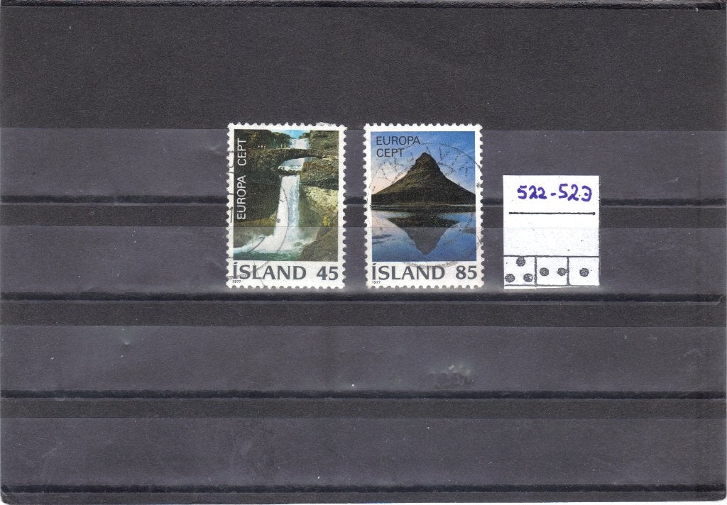 IJsland Mi 522-523 gest, Ophalen of Verzenden, IJsland, Gestempeld
