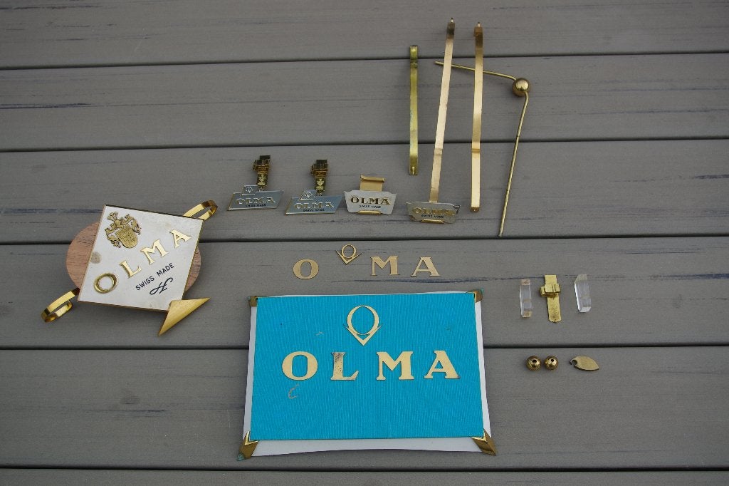 Vintage Olma Horloge Etalage Display - Huguenin Le Locle, Ophalen of Verzenden