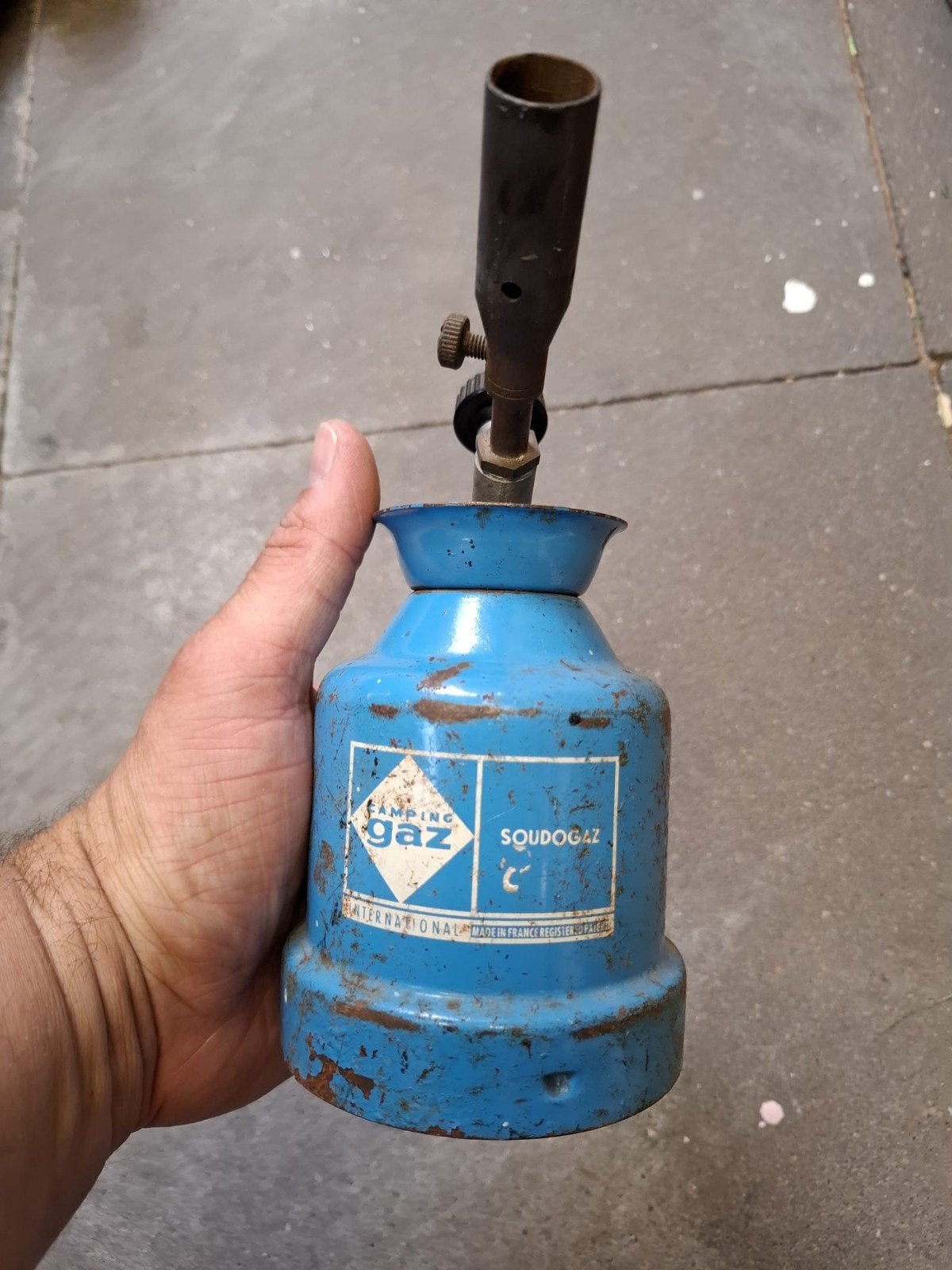 Vintage Camping Gaz SOUDOGAZ Soldeerbrander, Antiek en Kunst, Ophalen of Verzenden