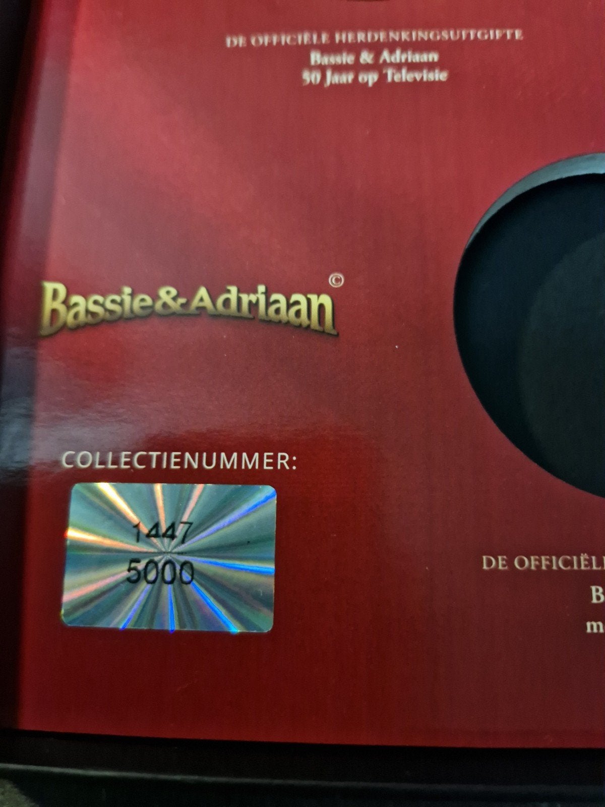 Bassie &Adriaan herdenkingsmunten 5 munten met Certificaten., Verzenden, Koningin Beatrix, Euro's, Setje
