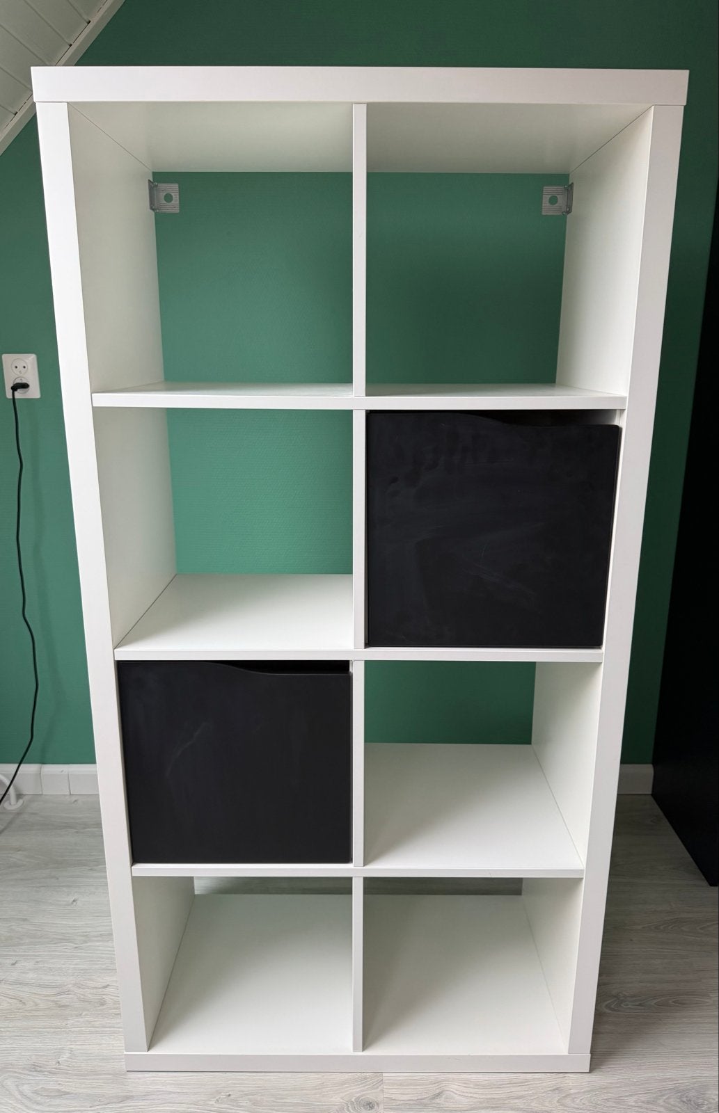 IKEA Kallax kast wit 4x2 vakken met 2 deuren, Ophalen, Gebruikt