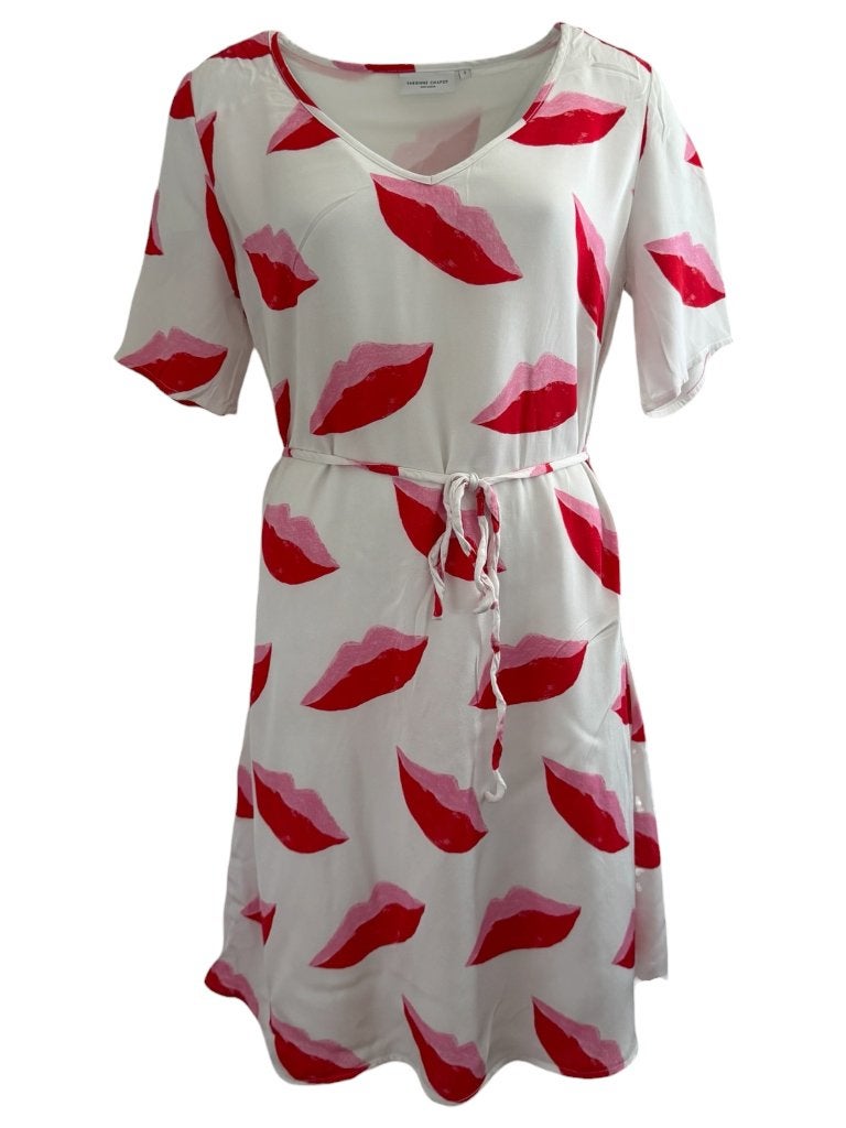 Fabienne Chapot jurk S, Kleding | Dames, Jurken, Ophalen of Verzenden, Zo goed als nieuw, Rood, Onder de knie