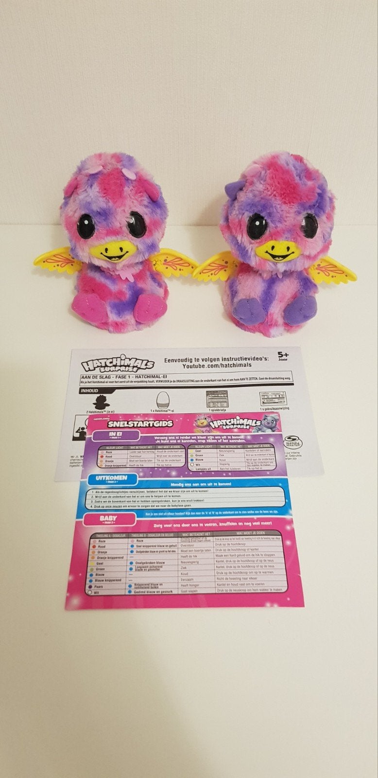 HATCHIMALS GIRAFFEN TWEELING, Ophalen of Verzenden, Zo goed als nieuw, Jongen of Meisje