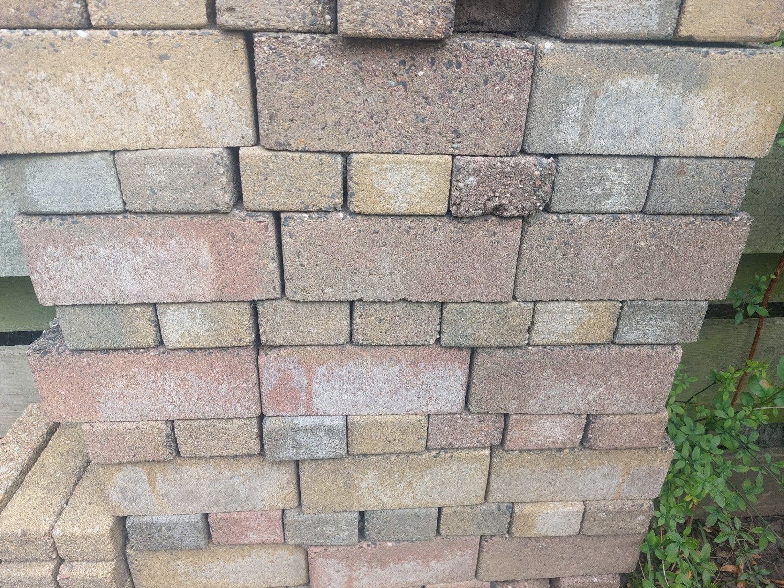 450 Klinkers (20x5x5) en ca. 30 gele Waaltjes (20x5x6)., Ophalen, Gebruikt, Bakstenen