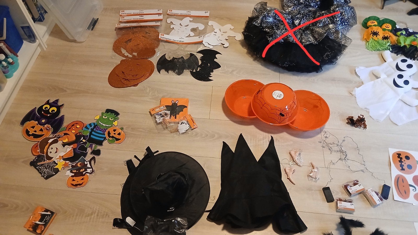 pakket voor halloween spoken heksen kinderfeestjes decoratie, Ophalen, Versiering, Halloween of Griezel