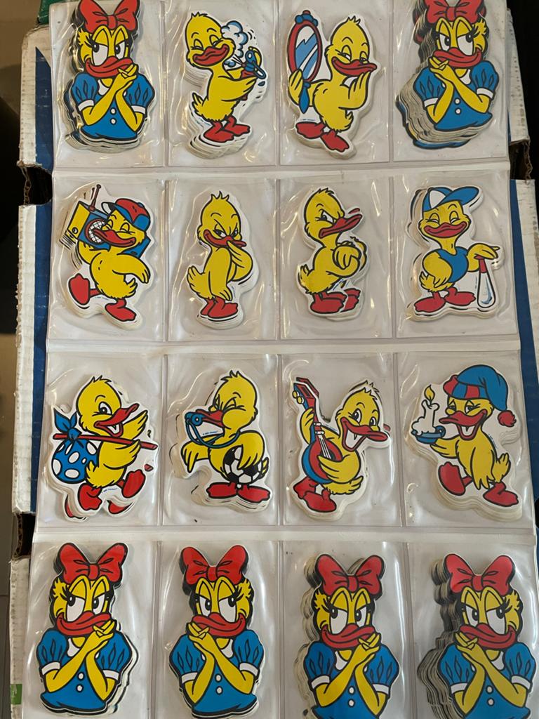 Vintage Donald Duck en Katrien Duck stickers/magneten, Verzamelen, Ophalen of Verzenden, Nieuw, Overige soorten, Overige typen