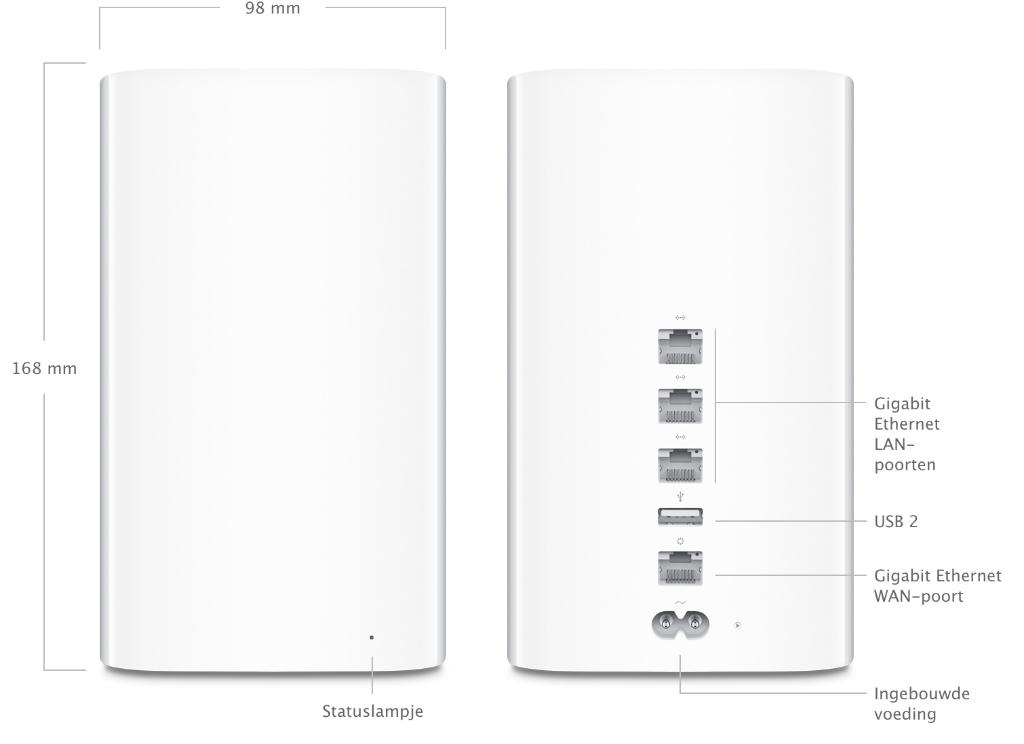 Apple Airport Extreme Wifi versterker, Ophalen of Verzenden, Zo goed als nieuw, Apple