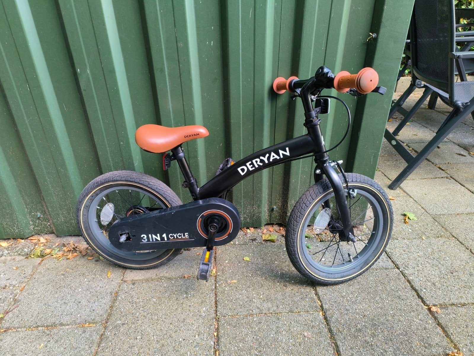 Deryan 3-in-1 Kinderfiets - Loopfiets, Zijwieltjes, Fiets, Fietsen en Brommers, Fietsen | Kinderfietsjes, Gebruikt, Minder dan 16 inch