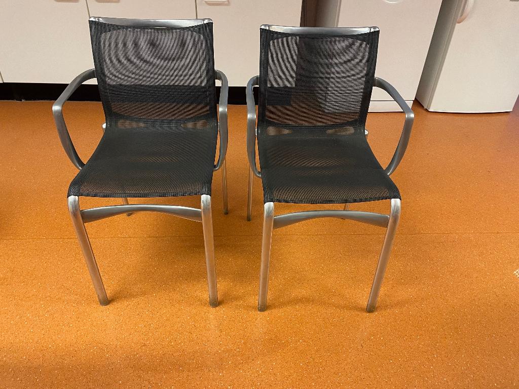 2 eetkamer stoelen, Huis en Inrichting, Stoelen, Ophalen, Overige materialen, Gebruikt, Twee