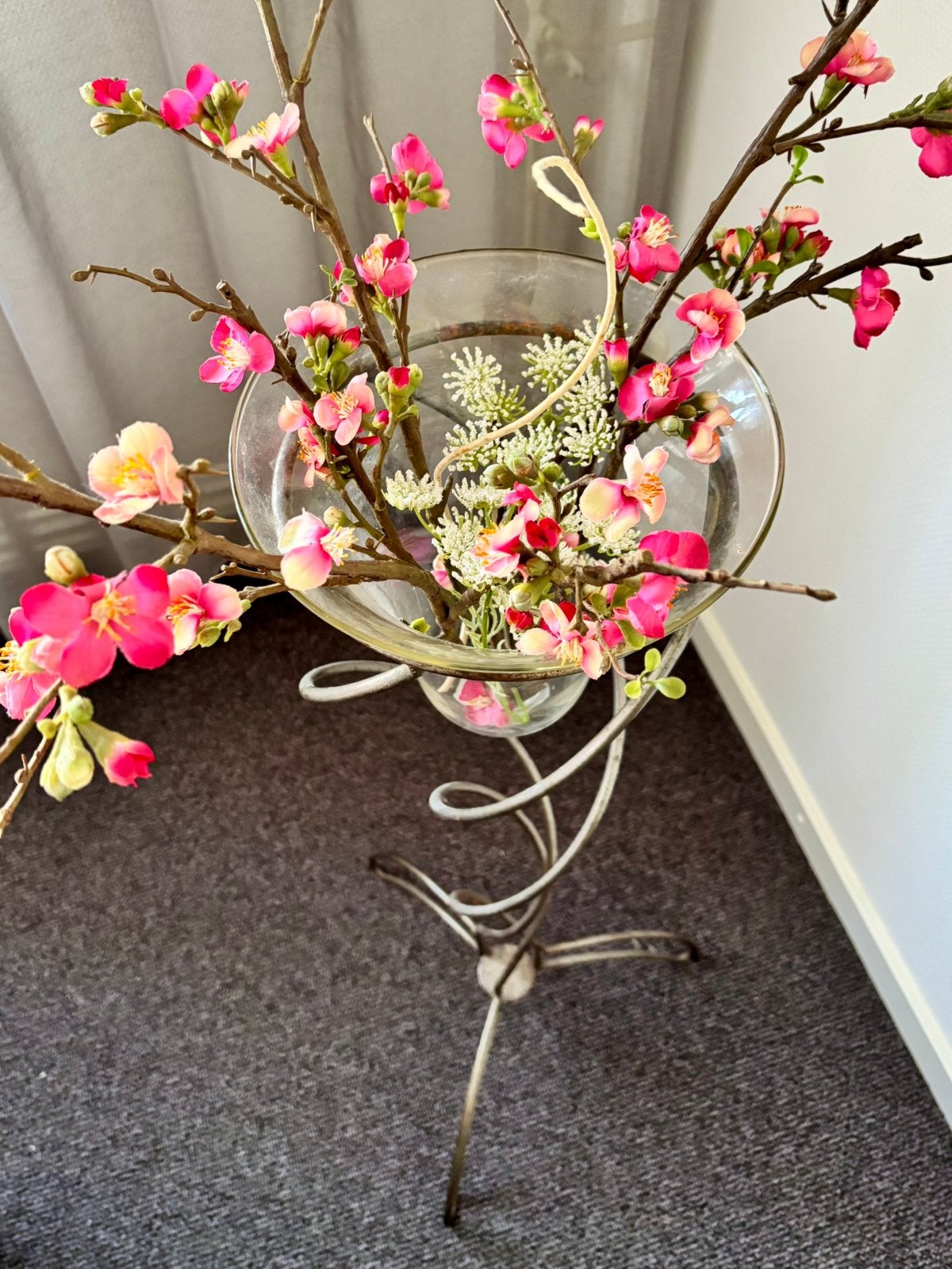 Staal gedraaide staander voor plant/bloem etc, Ophalen