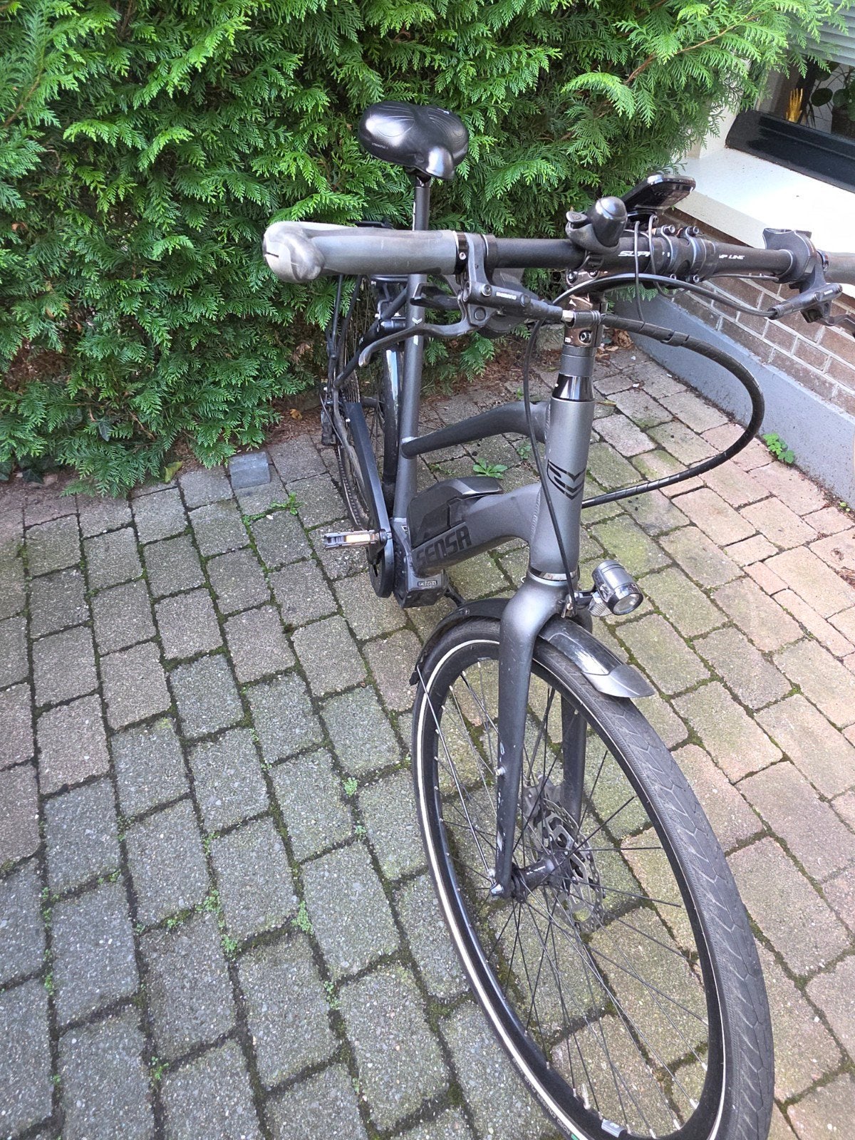 sensa elektrische grote damesfiets, shimano middenmotor, Fietsen en Brommers, Gebruikt, Versnellingen, Schijfrem, Ophalen