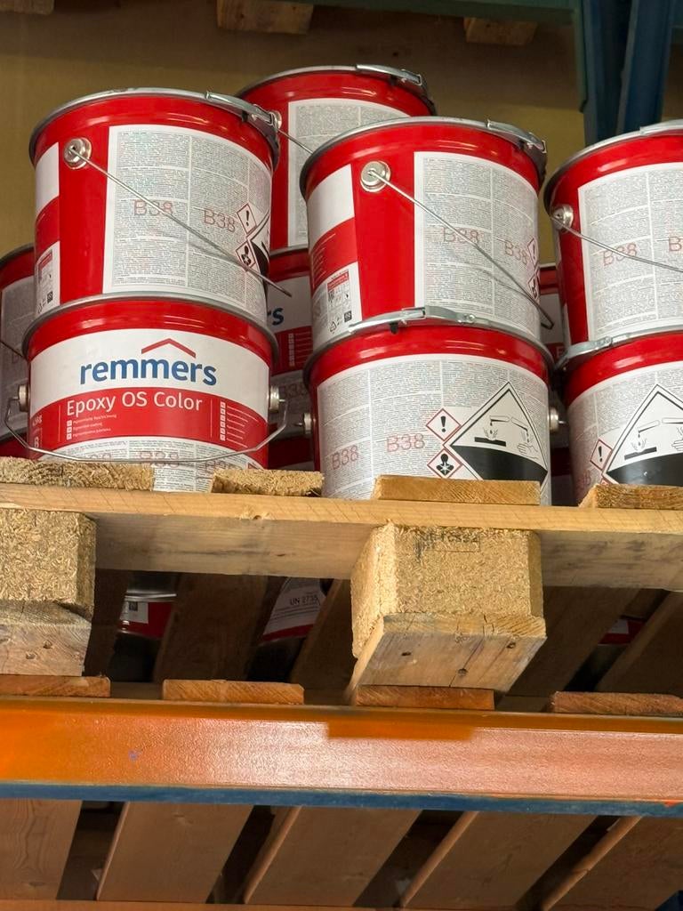Remmers epoxy gietvloer, Nieuw, Ophalen of Verzenden, Verf, 20 liter of meer