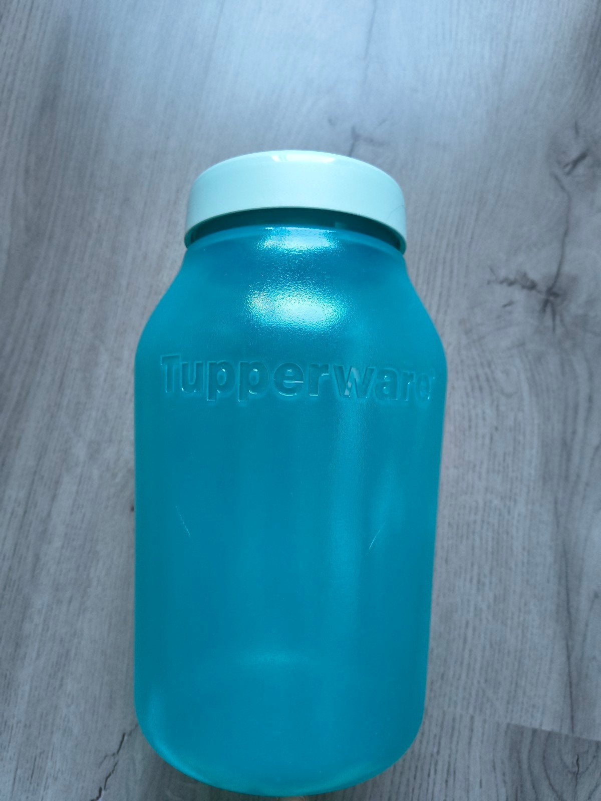Tupperware 3 liter jar - Aqua, Huis en Inrichting, Bewaardoos, Blauw, Ophalen of Verzenden, Zo goed als nieuw