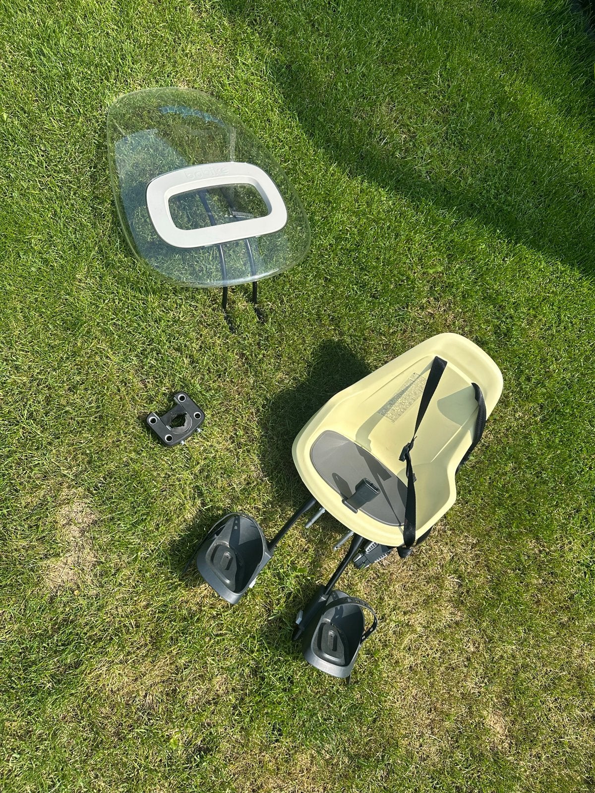 Bobike Exclusive Mini voorzitje met windscherm, Ophalen, Gebruikt, Voetsteuntjes, Voorzitje