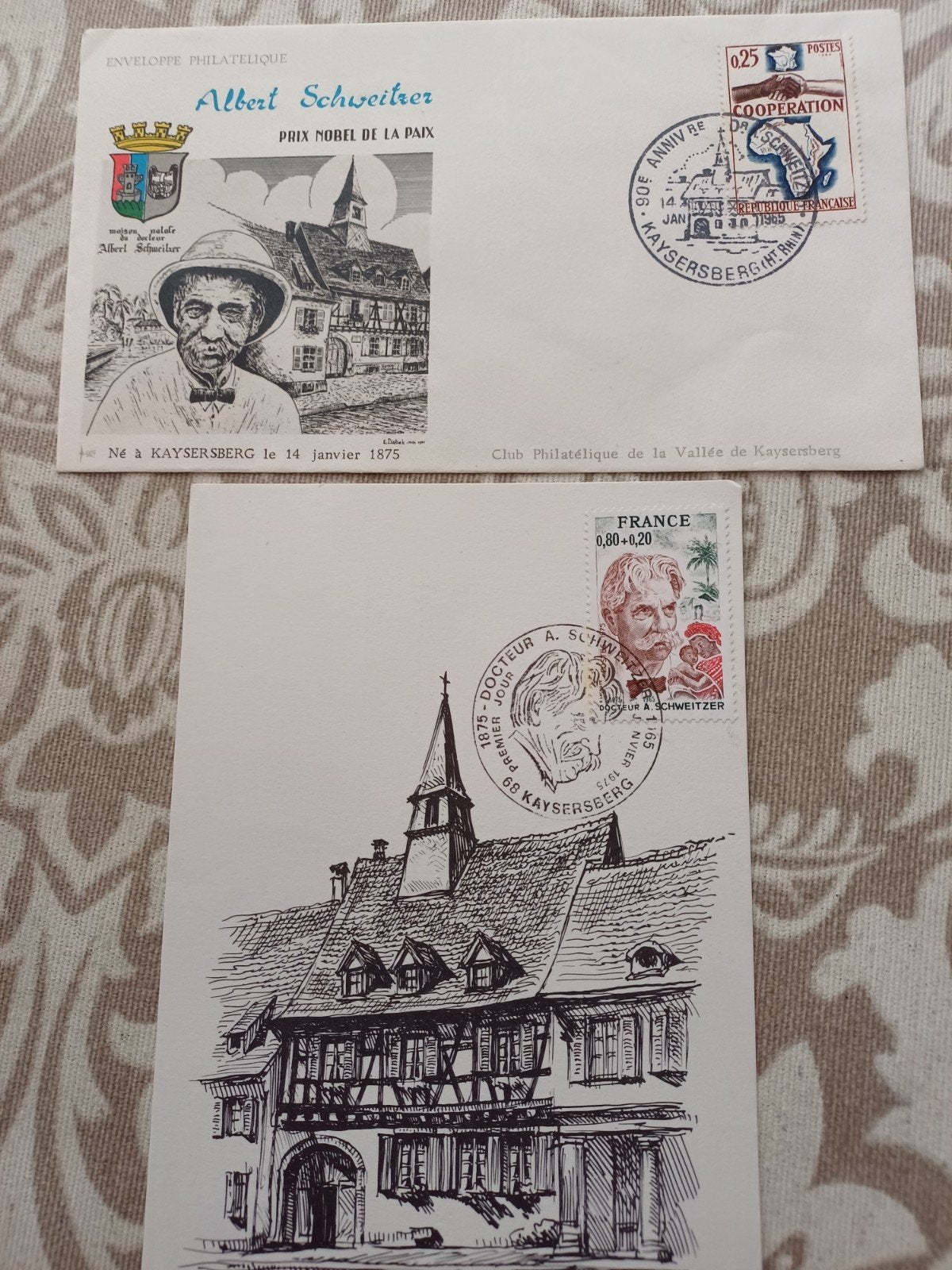 ALBERT SCHWEITZER 2  postwaardestuk woonhuis, Ophalen of Verzenden, Envelop