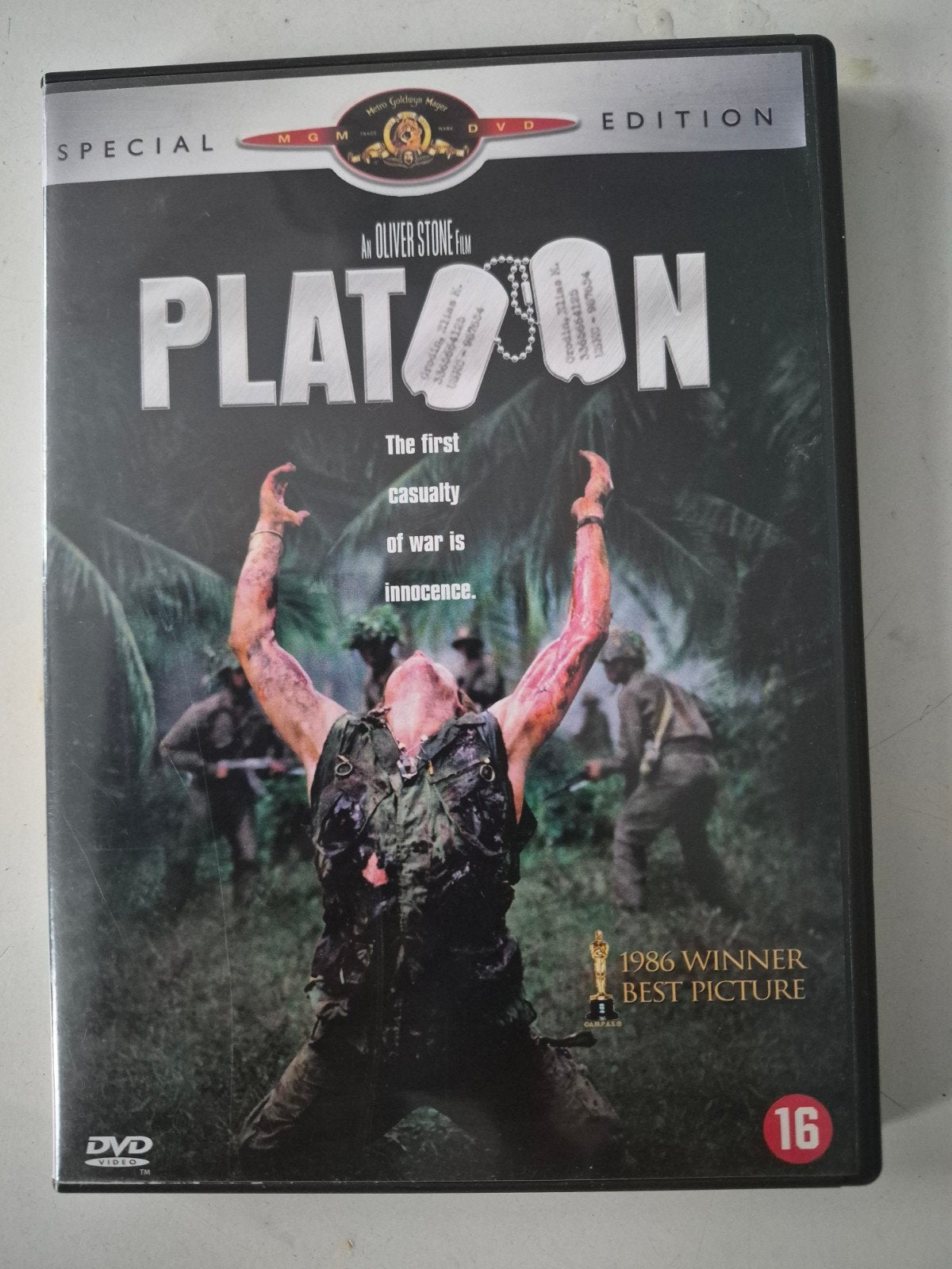 Platoon - Special Edition DVD (Oliver Stone Film), Vanaf 16 jaar, Speciale editie, Nederlands, Ophalen of Verzenden