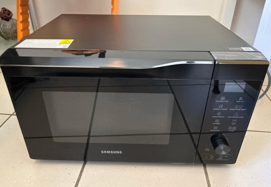 Samsung Smart Oven Combimagnetron, model MC32K7055CK, Ophalen, Minder dan 45 cm, Hete lucht, Draaiplateau