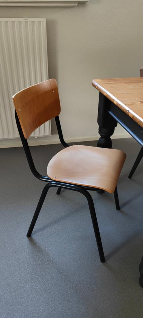 2 Oude schoolstoelen / vintage stoel, Ophalen