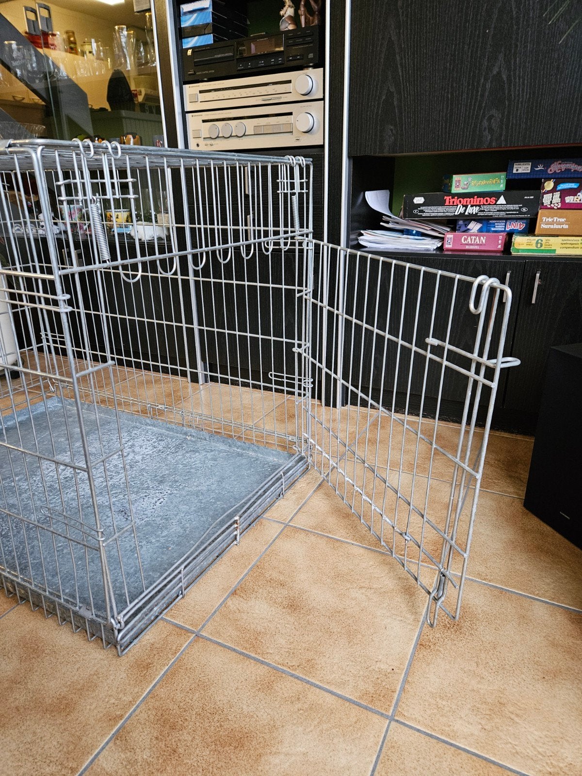 Een bench voor middelgrote honden, Ophalen, Gebruikt
