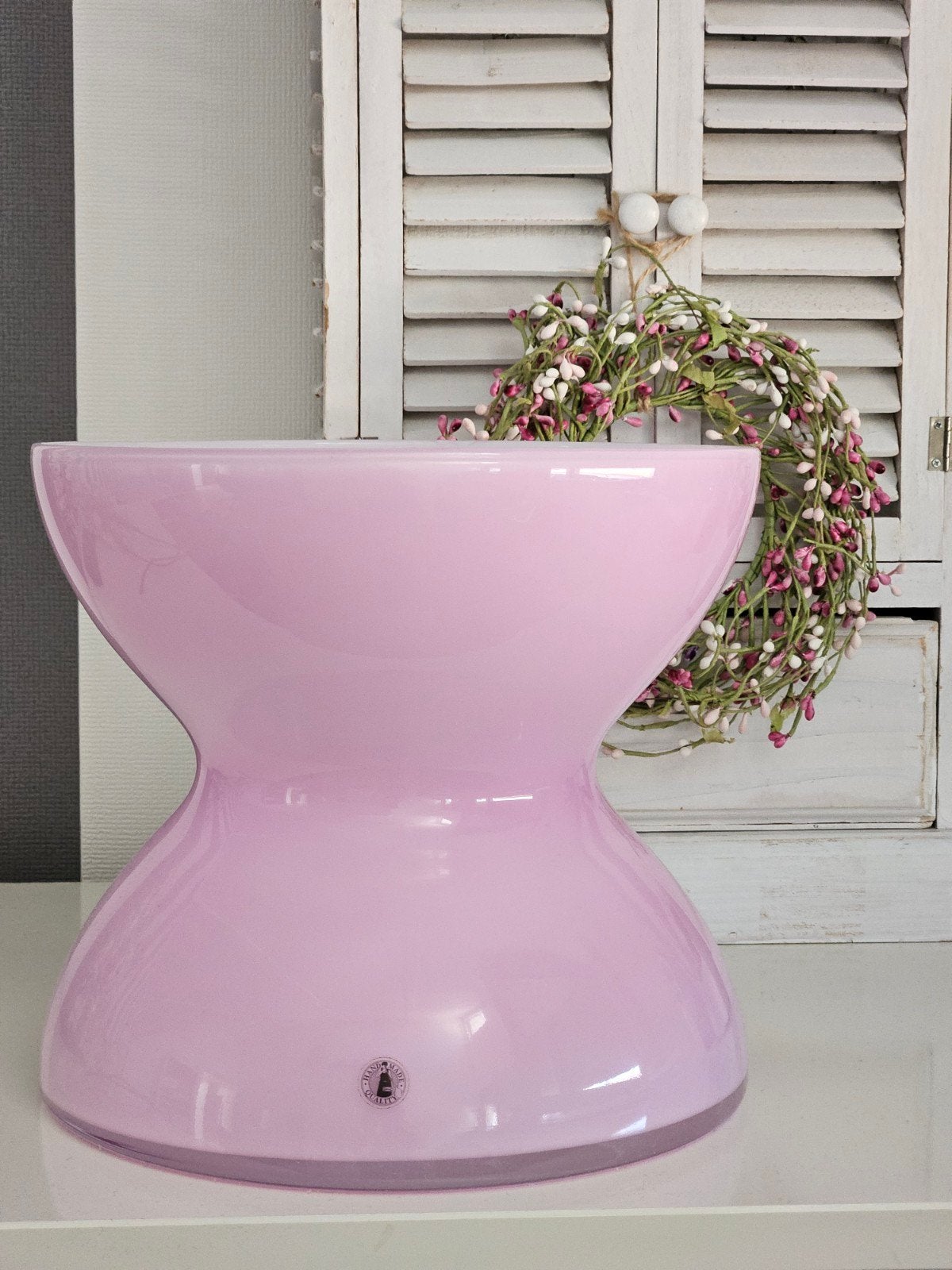 IKEA Diabola Vaas - Roze Glas - Handgemaakt, Ophalen