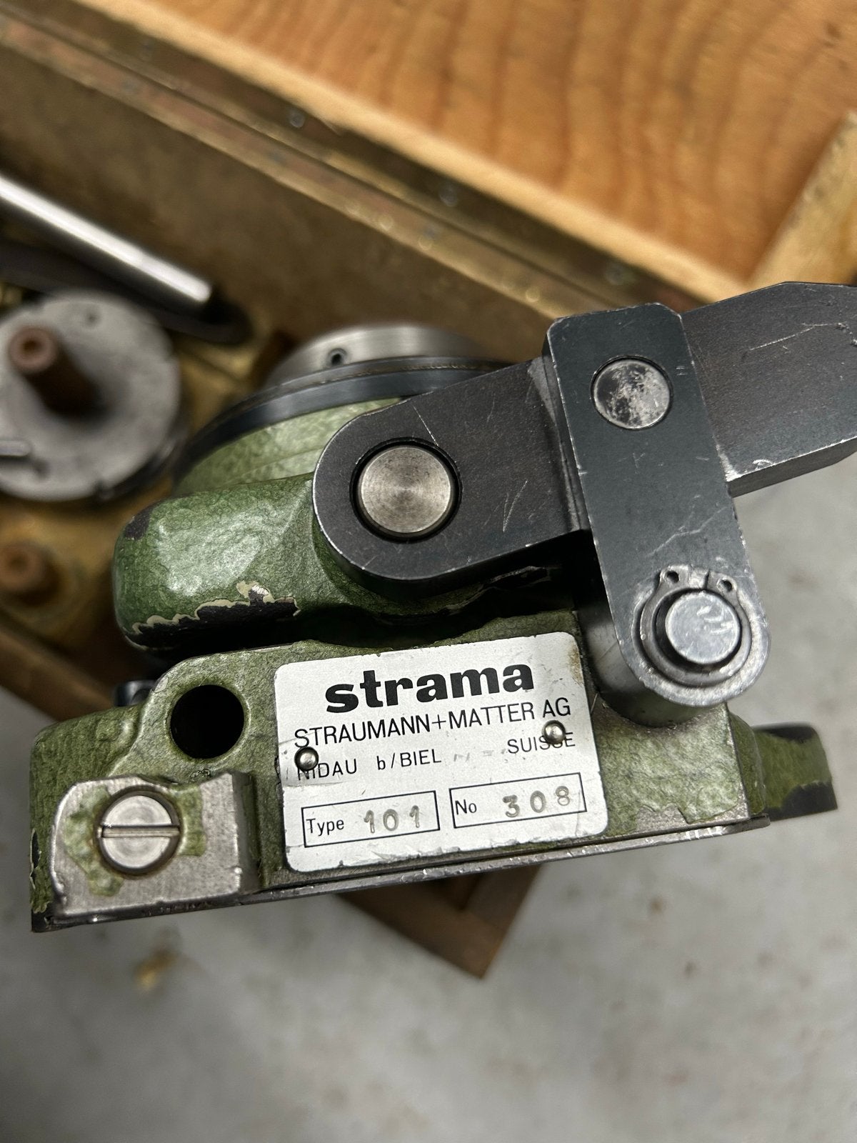 Strama Verdeelkop Type 101 voor Spantangen in Houten Kist, Ophalen of Verzenden, Gebruikt