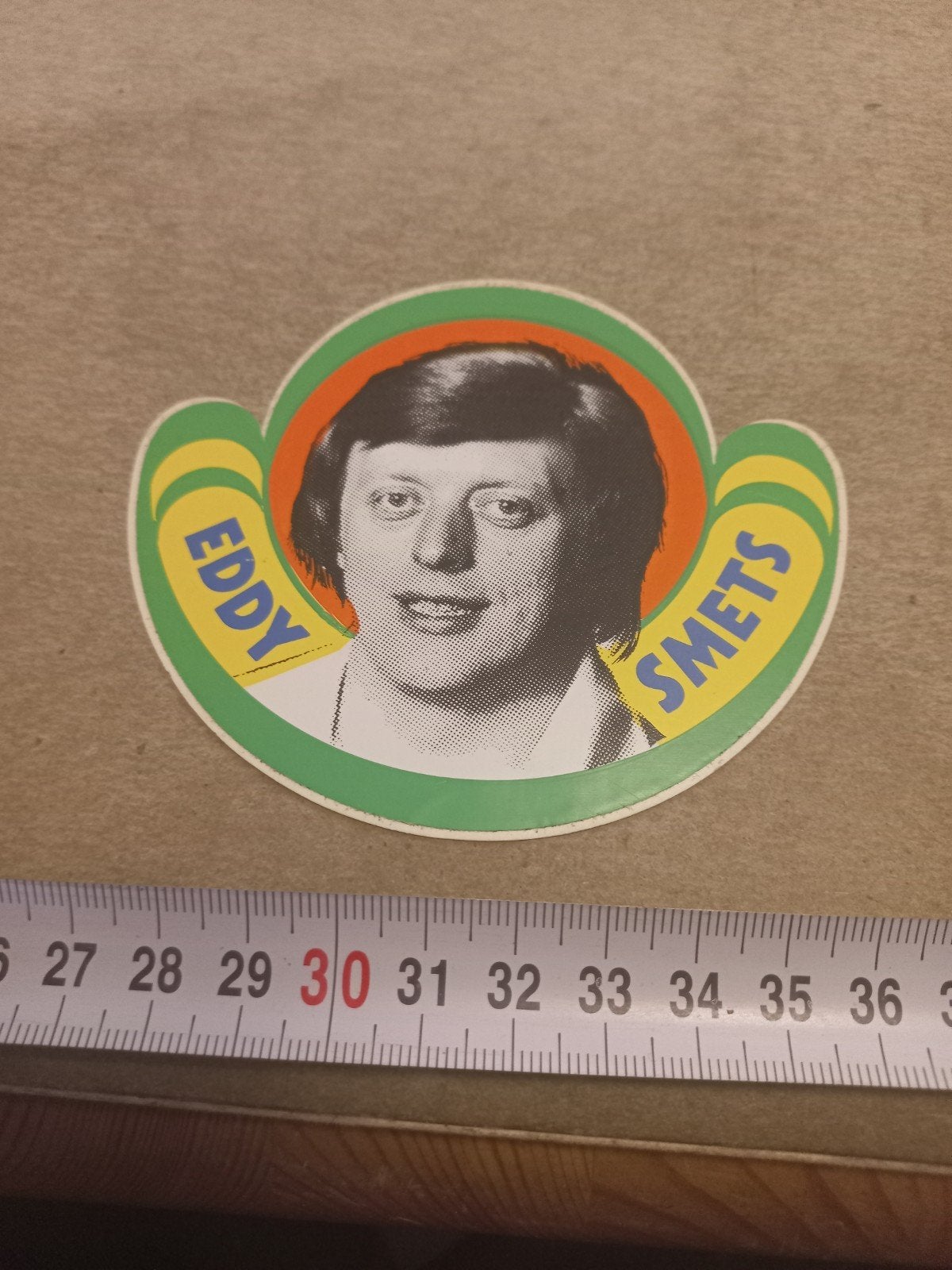 Vintage Eddy Smets Sticker - Zeldzaam Item, Verzamelen, Stickers, Ophalen of Verzenden, Zo goed als nieuw, Overige typen
