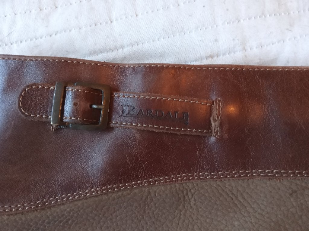 LEREN OUTDOOR LAARZEN "BARDALE", Hoge laarzen, Bruin, Ophalen of Verzenden, Zo goed als nieuw