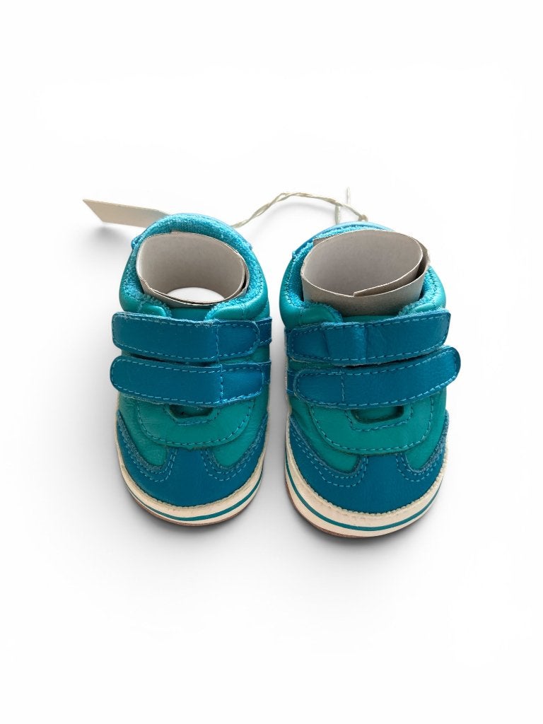 Koopje! Turquoise leren babyschoentjes van Melton, Schoentjes, Jongetje of Meisje, Ilewap, Nieuw