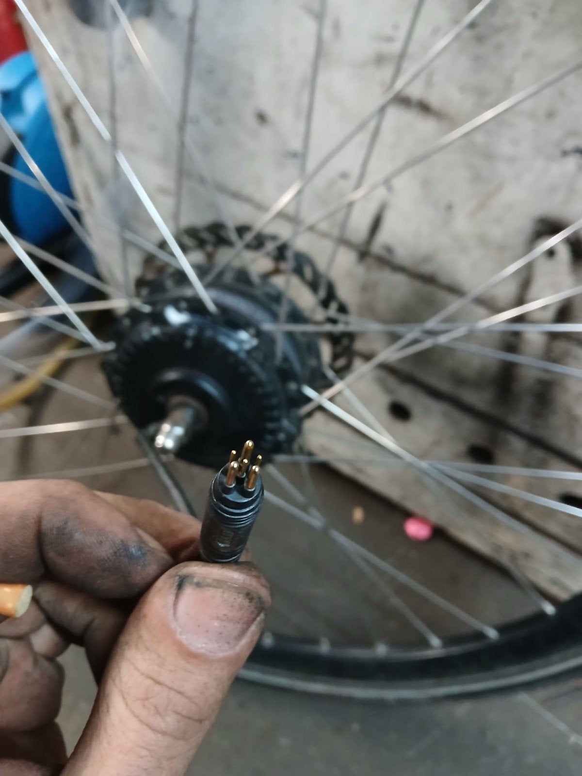 stella voorwiel motor met schijfrem, Ophalen, Motor