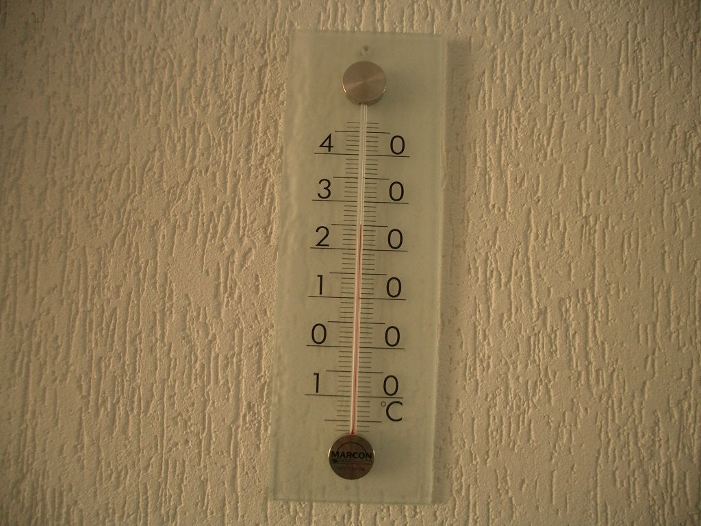 thermometer marcon temperatuur meten modern glas sfeer, Huis en Inrichting, Draadloos, Binnenthermometer, Ophalen of Verzenden