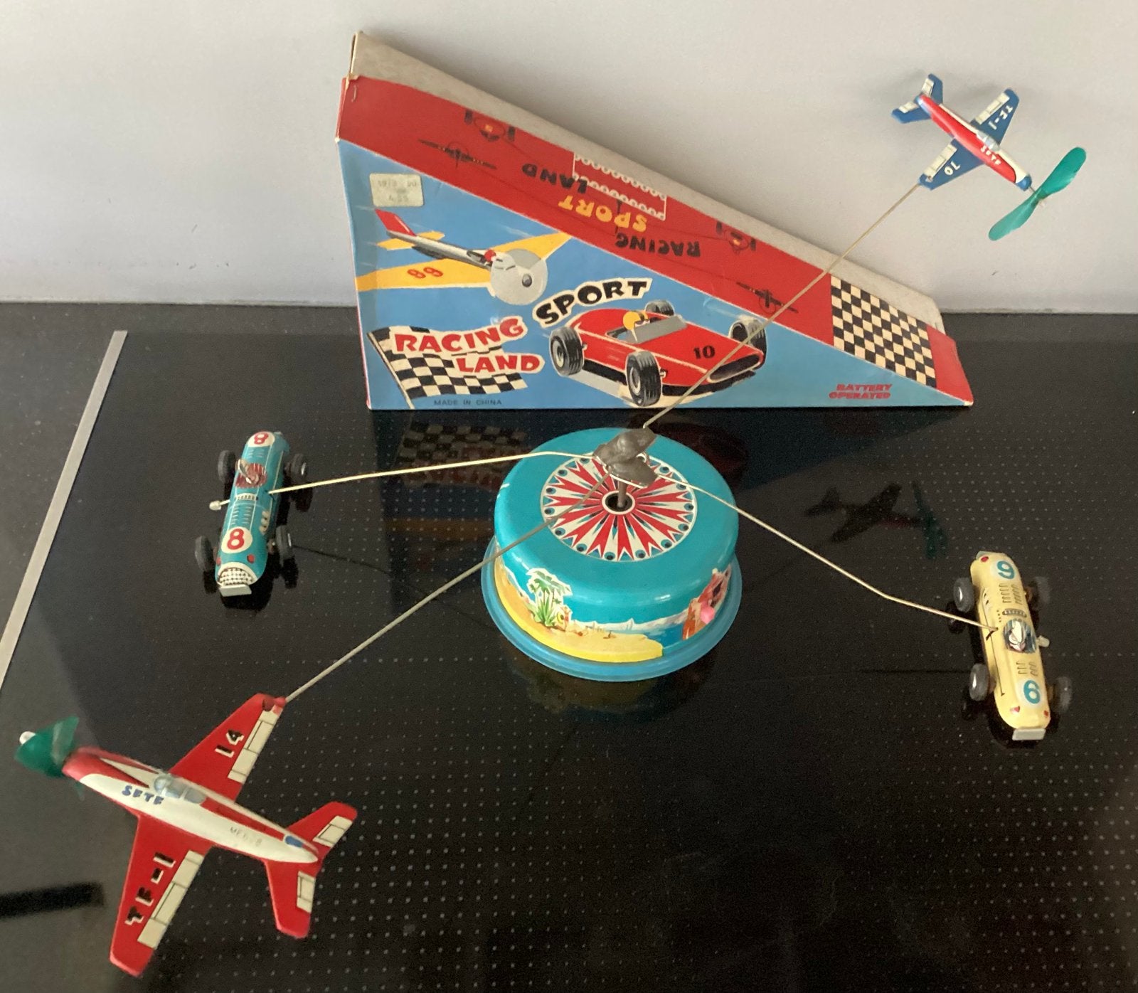 Zeldzaam Blikken “Racing Sport Land” ME628,nieuw in doos!OVP, Antiek en Kunst, Ophalen