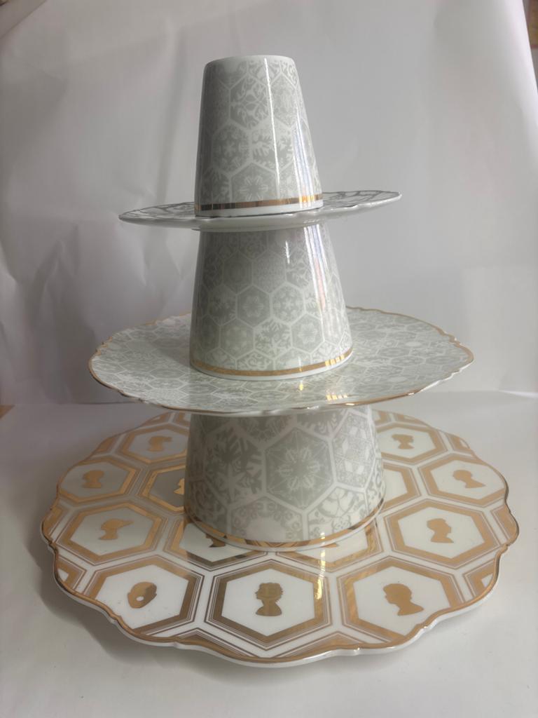 Marcel Wanders Etagère - De Bijenkorf Collectie, Verzenden, Zo goed als nieuw, Rechthoekig, Porselein of Keramiek