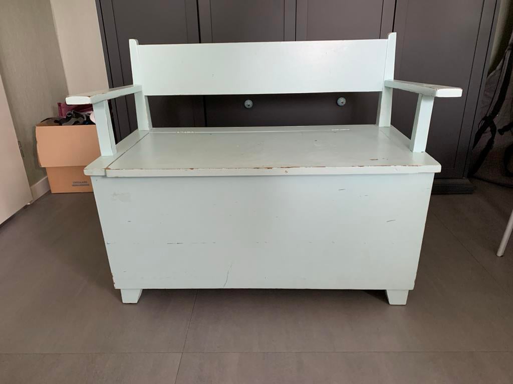 Vintage Opbergbankje, Kinderen en Baby's, Kinderkamer | Overige Meubels, Ophalen, Gebruikt, Overige typen
