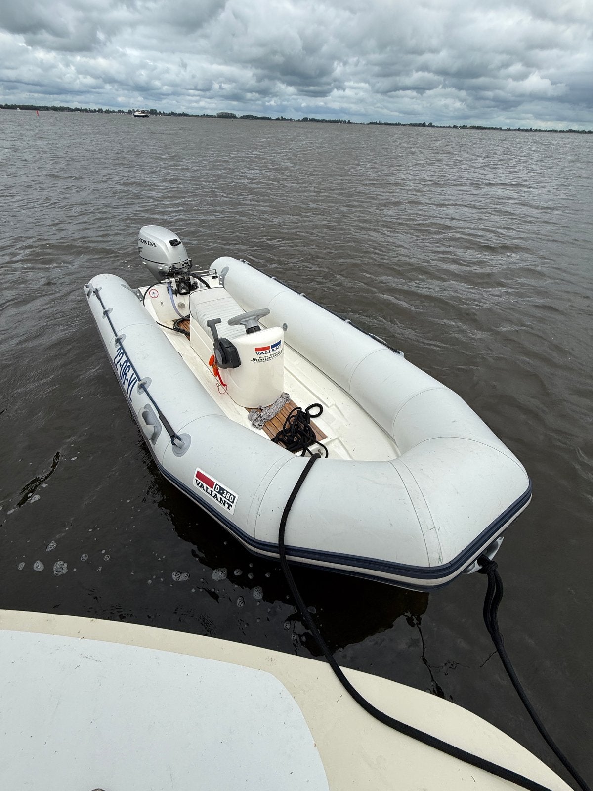 Valiant 380 RIB met stuurconsole en 15 pk Honda buitenboordm, Watersport en Boten, Ophalen, Valiant, Gebruikt, Inclusief motor