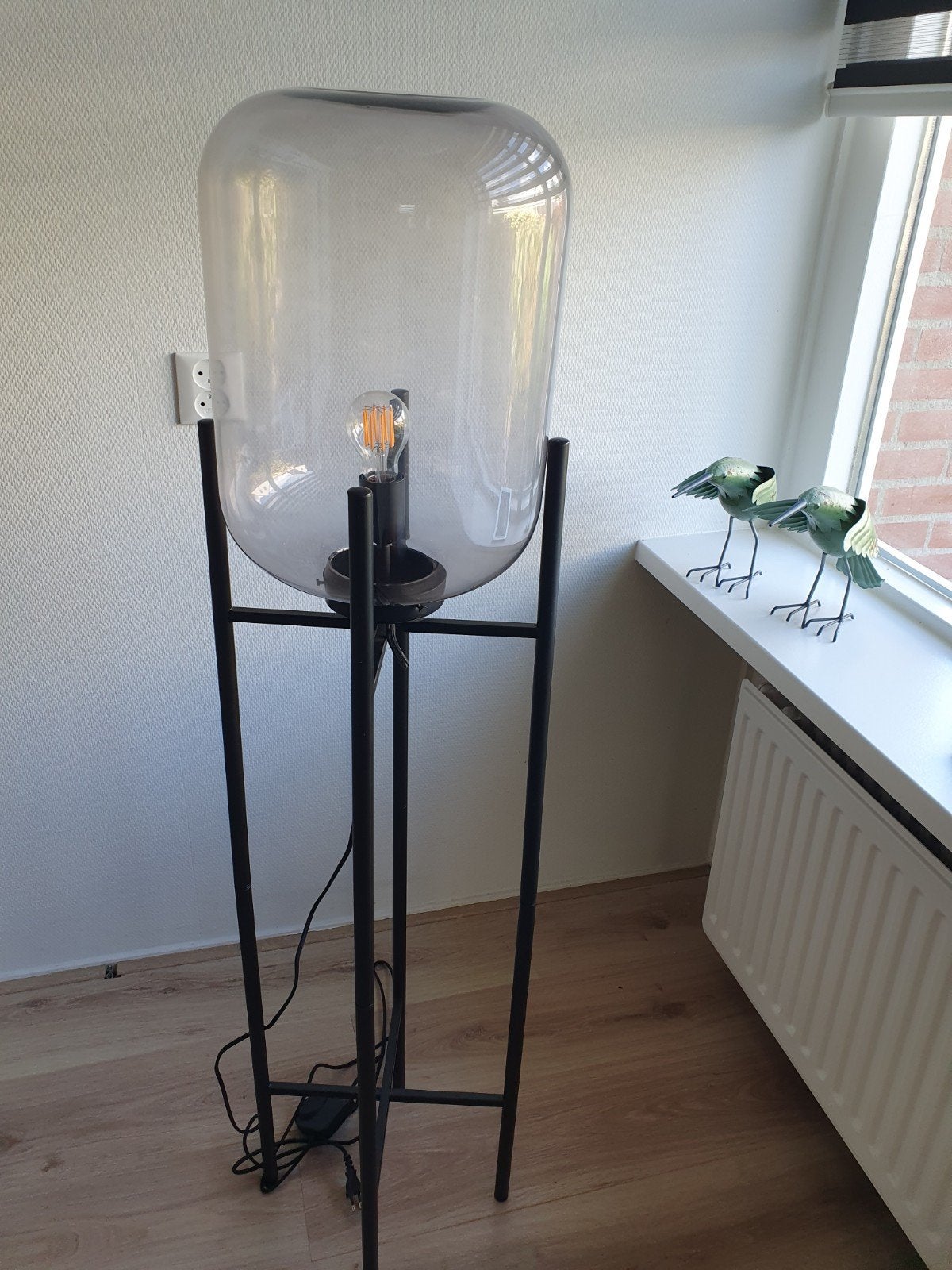 Moderne vloerlamp Karwei, zo goed als nieuw, Ophalen, 100 tot 150 cm, E27 (groot), Zo goed als nieuw