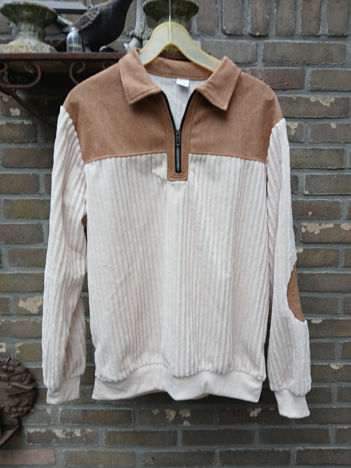 Vintage bruin/beige trui, Kleding | Dames, Ophalen of Verzenden, Zo goed als nieuw, Beige