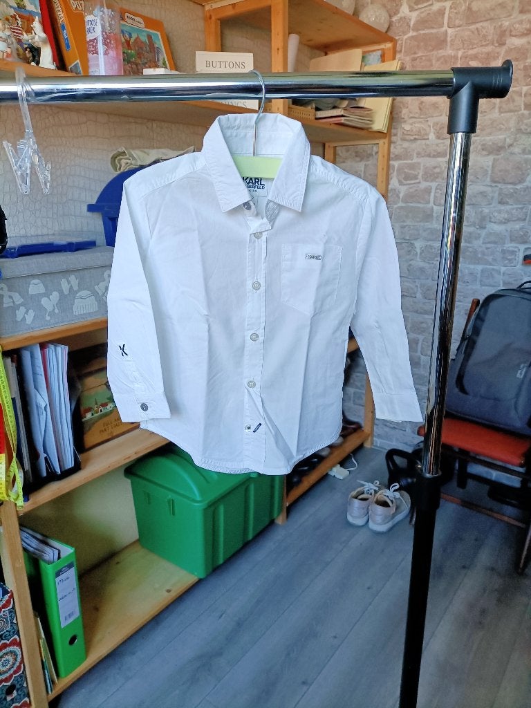 Karl Lagerfeld bloesje mt 86, Jongetje of Meisje, Ophalen of Verzenden, Zo goed als nieuw, Overhemdje of Bloesje