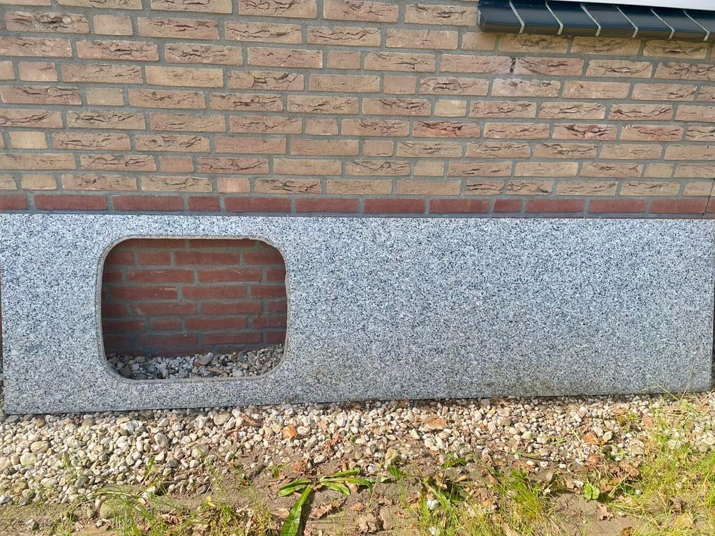 Granieten aanrechtblad, Ophalen, Gebruikt, Overige kleuren, 200 cm of meer