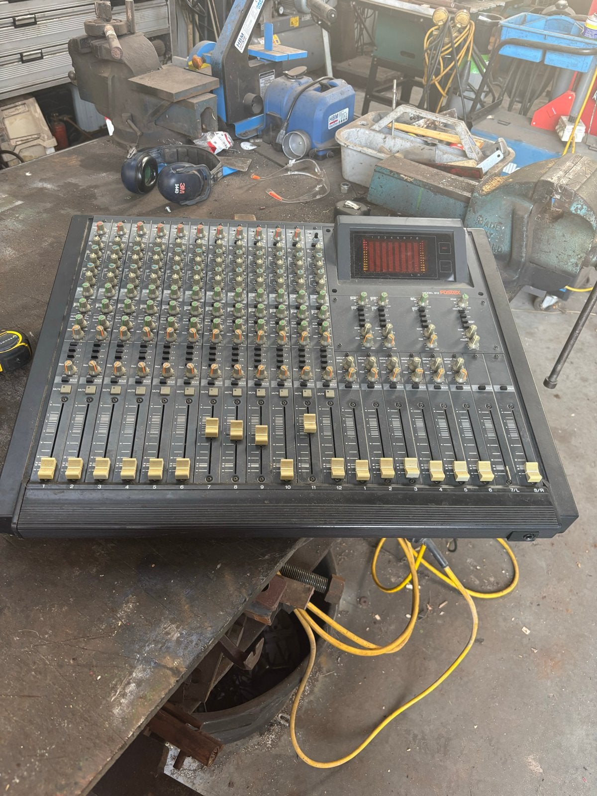 Fostex Model 812 Mengpaneel - Gebruikt, Ophalen of Verzenden, Gebruikt, 10 tot 20 kanalen, Microfooningang